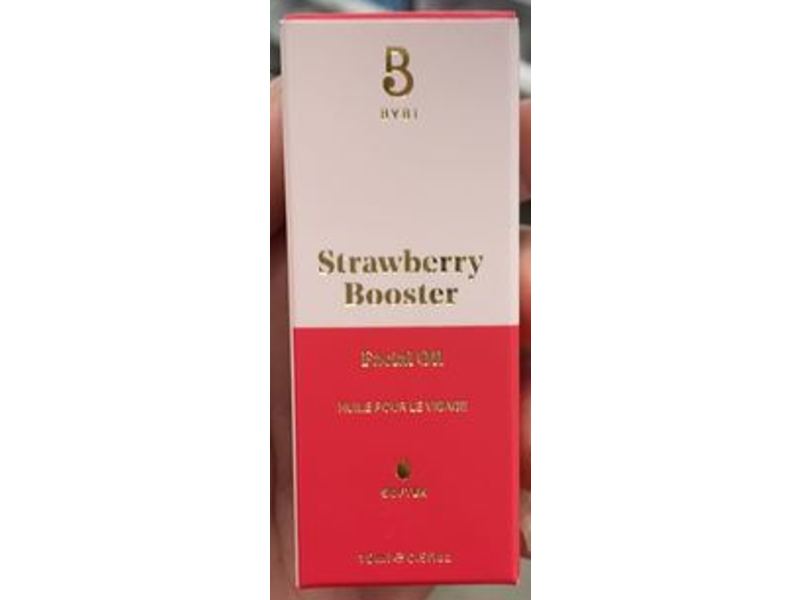 Bybi Strawberry Booster Facial Oil, Soften, 0.5 fl oz/15 mL