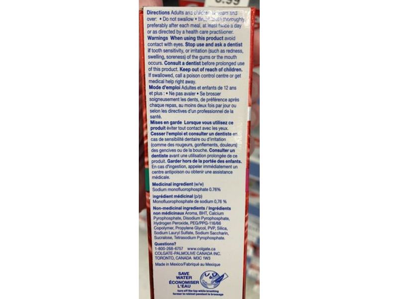 Colgate Optic White, Renewal, High Impact White, 70 mL