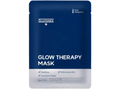 Glutanex Glow Therapy Mask, PDRN, Glutathione & Hydrolyzed Collagen, 0.77 fl oz/22 g