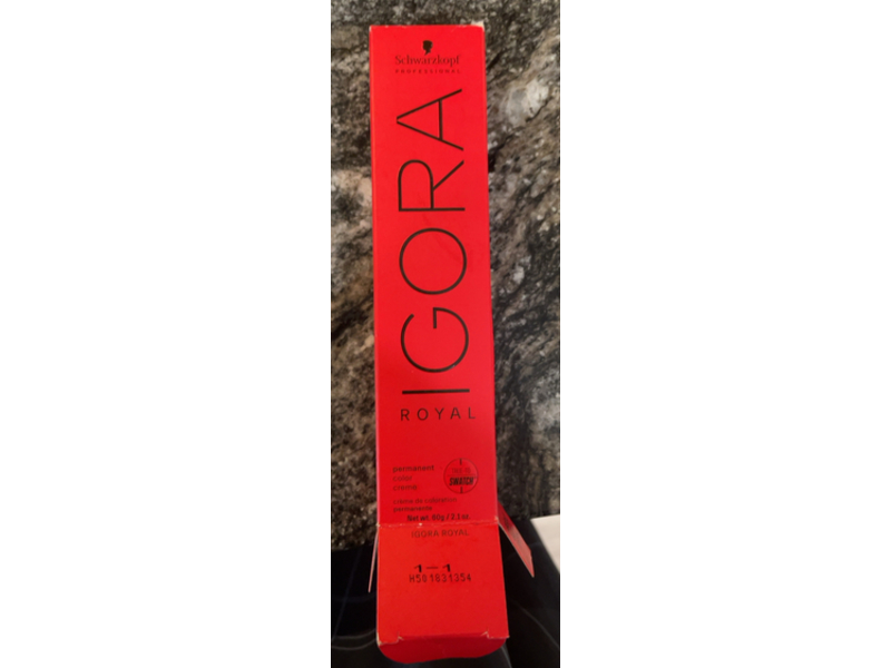 Schwarzkopf Professional Igora Royal Permanent Hair Color, 1-1, Blue Black, 60 g