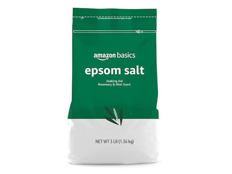 Amazon Basics Epsom Salt, Rosemary & Mint Scent, 1.36 kg