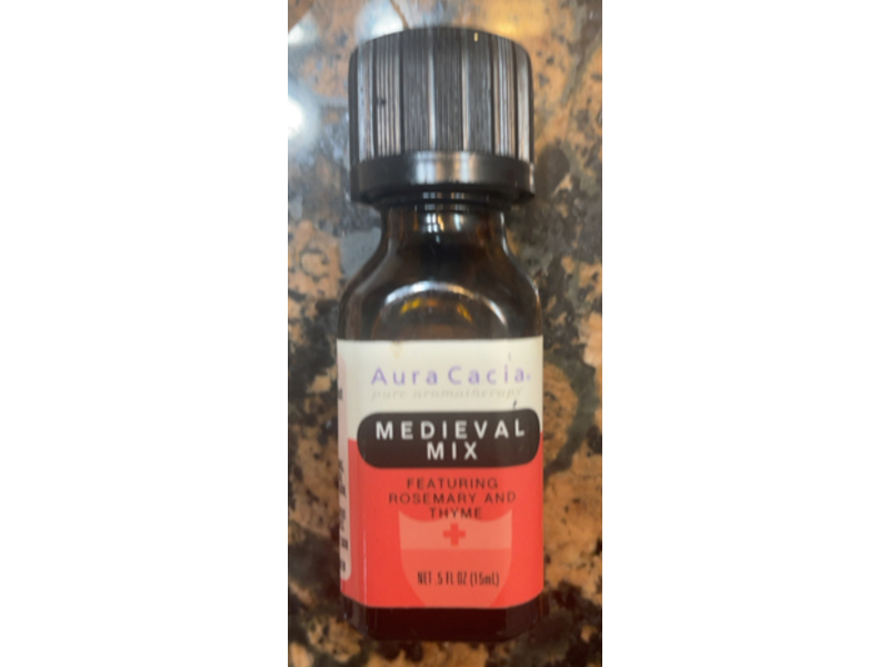 Aura Cacia Medieval Mix, Rosemary & Thyme, 0.5 fl oz/15 mL