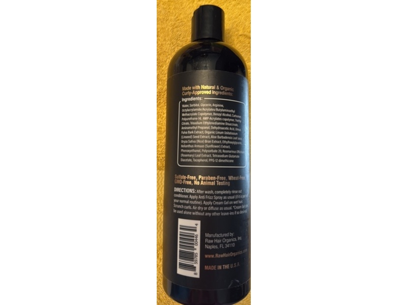 Raw Curls Vault Firm & Flexible Cream Gel, 16 fl oz/473 mL