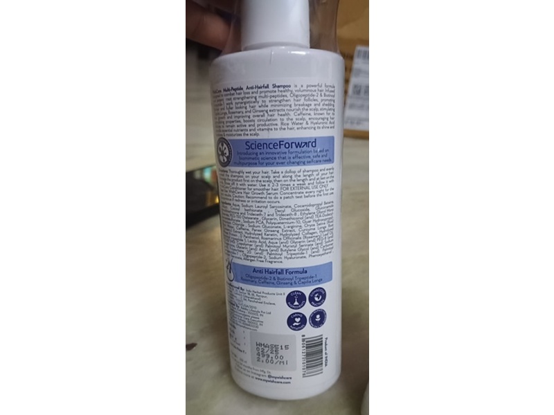 WishCare Multi Peptide Anti Hairfall Shampoo, 250 mL