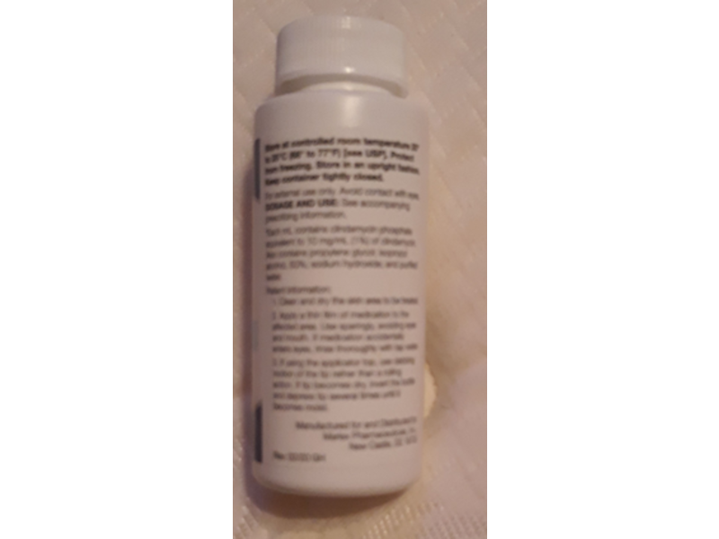 Clindamycin Phosphate Solution, 1%, 60 mL, Marlex Pharmaceuticals (Rx)