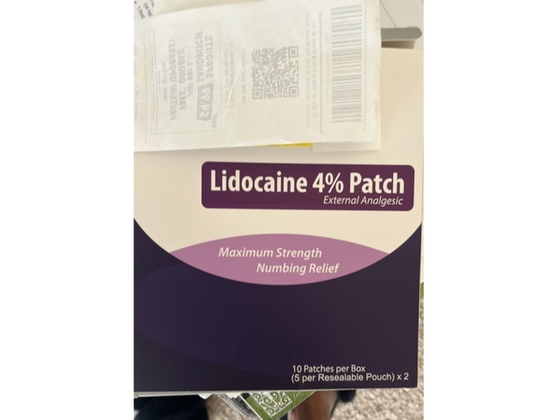 Alexso Patch Numbing Relief Lidocaine 4%, 10 Count