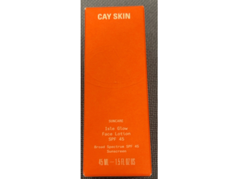 Cay Skin Isle Glow Face Sunscreen Lotion, SPF 45, 1.5 fl oz/45 mL