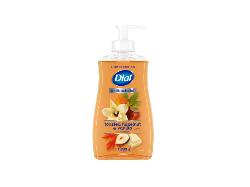 Dial Antibacterial Liquid Hand Soap, Toasted Hazelnut & Vanilla Scent, 11 fl oz/325 mL
