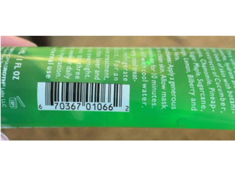 Peter Thomas Roth Cucumber Gel Mask Extreme De-Tox Hydrator, 1 fl oz/30 mL