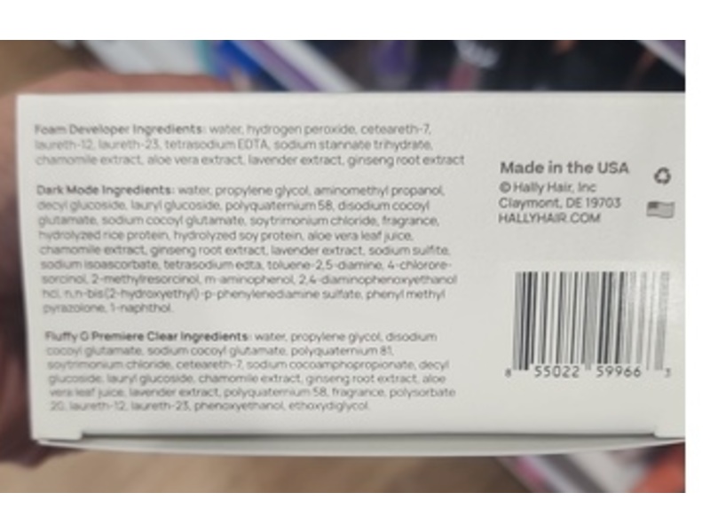 Hally Totally Clean Foaming Hair Dye Kit, Dark Mode, 1Application