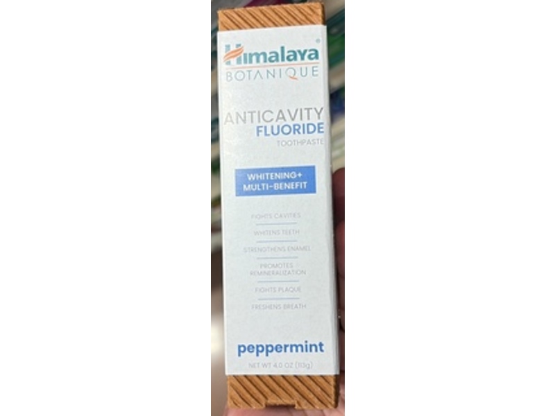 Himalaya Botanique Anticavity Flouride Toothpaste, Peppermint, 4.0 oz/113 g