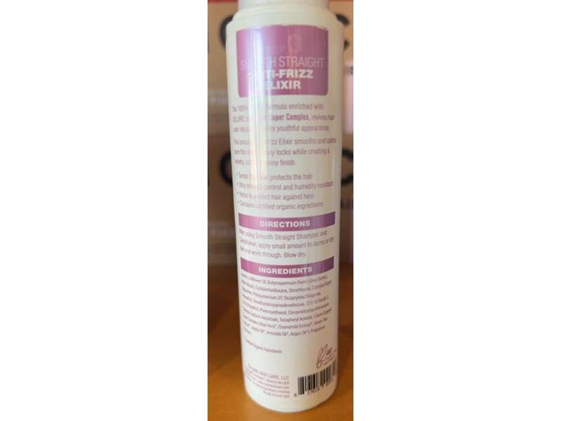 Colure Smooth Straight Anti-Frizz Elixir, 3.4 fl oz/100 mL