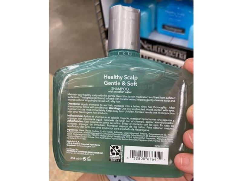 Neutrogena Scalp Gentle & Soft Shampoo, Micellar Water, 12 fl oz/354 mL