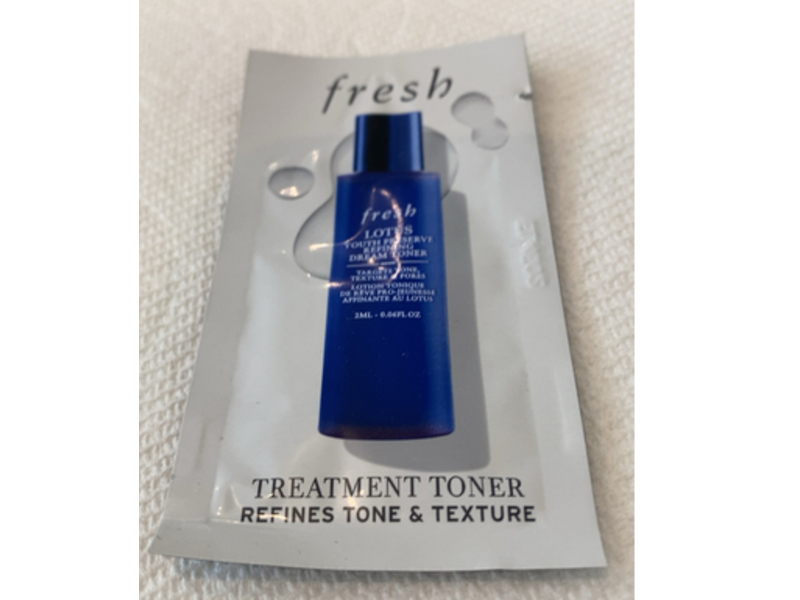 Fresh Lotus Youth Preserve Refines Tone & Texture Treatment Toner, 0.06 fl oz/2 mL