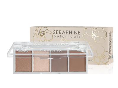 Seraphine Botanicals Amala Nude Silky Nude Eyeshadow Palatte, Dawn Light, 0.14 fl oz/4 g