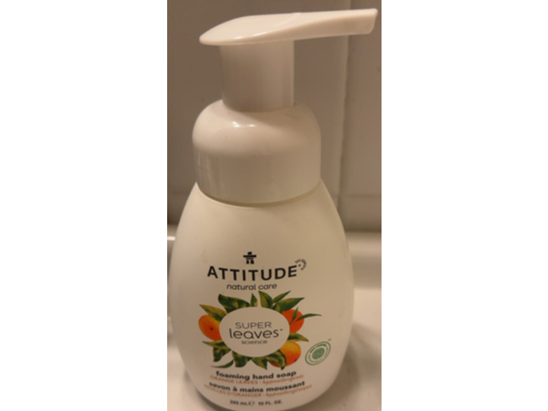 Attitude Foaming Hand Soap, Orange Leaves, 10 fl oz/295 mL