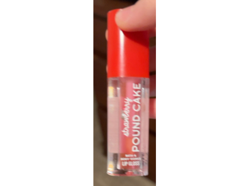 Bath & Body Works Lip Gloss, Strawberry Pound Cake, 0.1 fl oz/3 mL