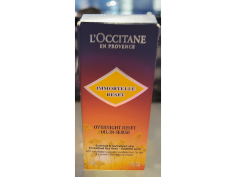 L'Occitane En Provence Immortelle Overnight Reset Oil-In-Serum, 1 fl oz/30 mL