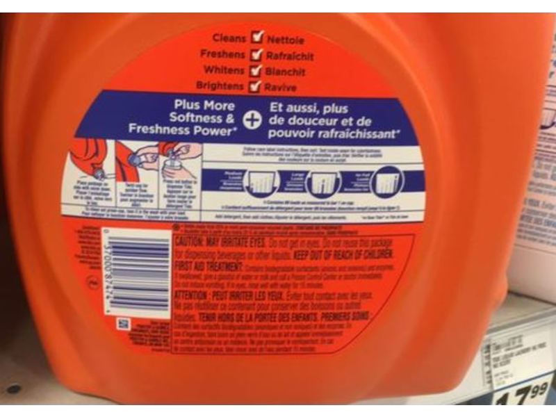 Tide Plus Downy Laundry Detergent, April Fresh, 89 Loads, 138 fl oz/4.08 L