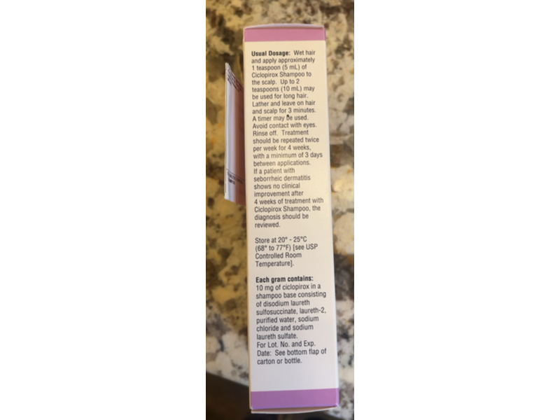 Ciclopirox Shampoo 1%, 120ml, Taro (Rx)