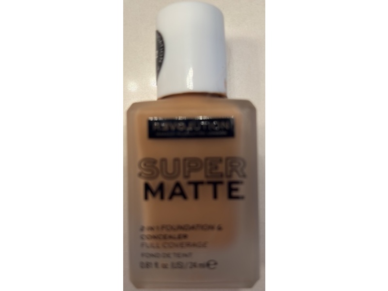 Revolution Super Matte 2 In 1 Foundation, F11.2, 0.81 fl oz/24 mL