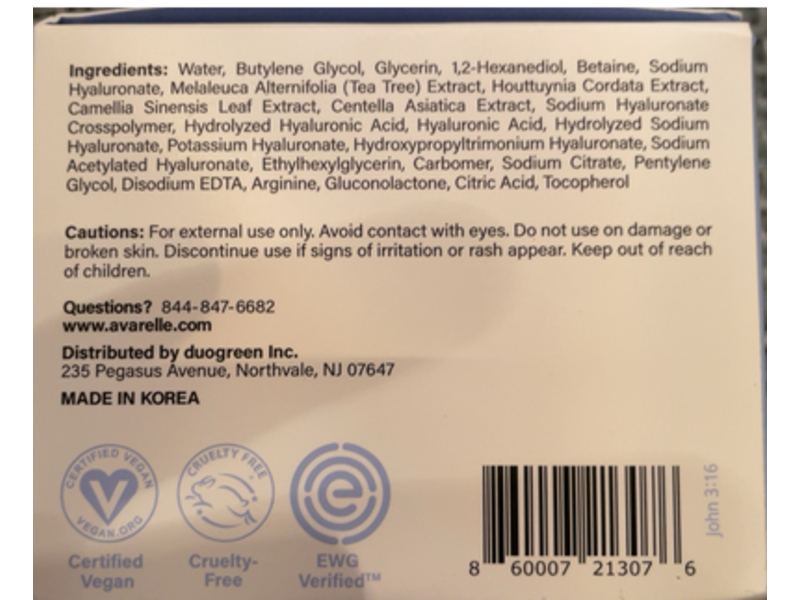 Avarelle Total Calming Toner Pads, 180 mL, 60 Pads