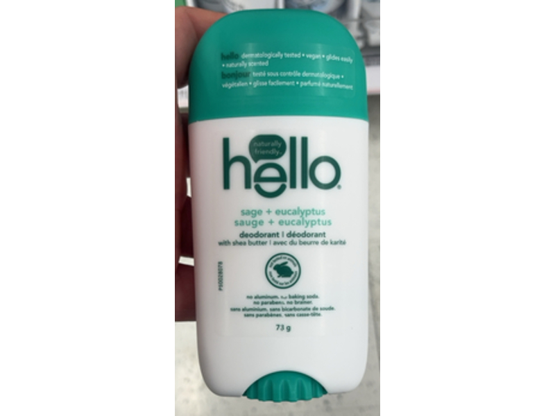 Hello Deodorant, Eucalyptus + Sage, 2.6 oz/73 g