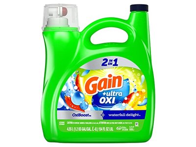 Gain 2 - In -1 +Ultra Oxi Liquid Laundry Detergent, 107 loads, 154 fl oz/4.55 L