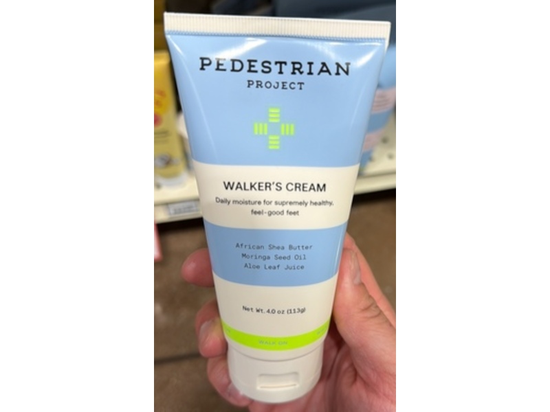 Pedestrian Project Walker's Cream, African Shea Butter, Moringa Seed Oil & Aloe Leaf Juice, 4 .0 oz/113 g