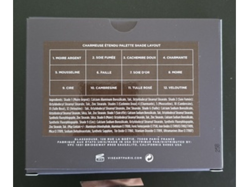 Viseart Cashmerie Charmeuse Extended Eyeshadow Palette, 0.62 oz/18 g