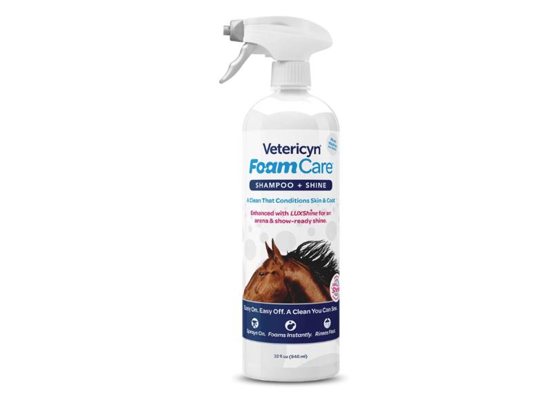 Vetericyn Foamcare Shampoo+Shine, 32 fl oz/946 mL