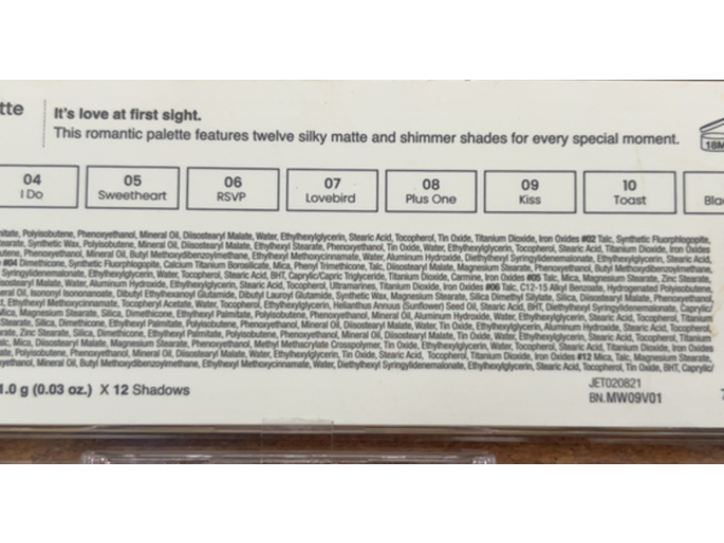 Joah Color Haul Eyeshadow Palette, Jet 02 First Dance, 0.03 oz/1 g