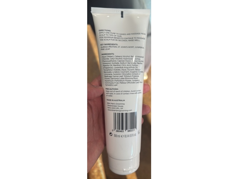 British Barbers Association Hair & Scalp Conditioner, 10.14 fl oz/300 mL