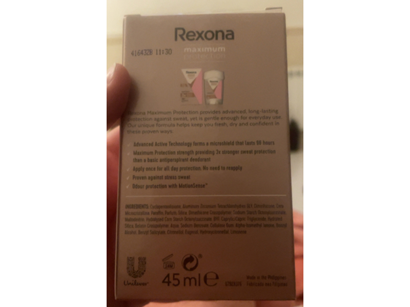 Rexona Antiperspirant Deodorant Cream, 45 mL