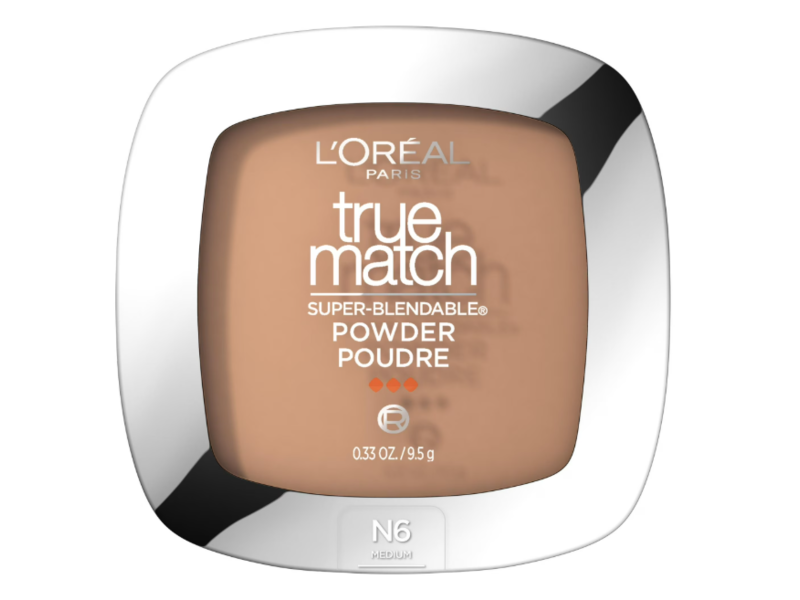 L'Oreal Paris True Match Super-Blendable Powder, N6 Medium, 0.33 oz/9.5 g