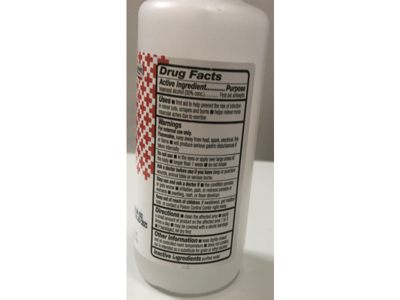American Red Cross First Aid Antiseptic Isopropyl Rubbing Alcohol, 6 fl oz/177 mL