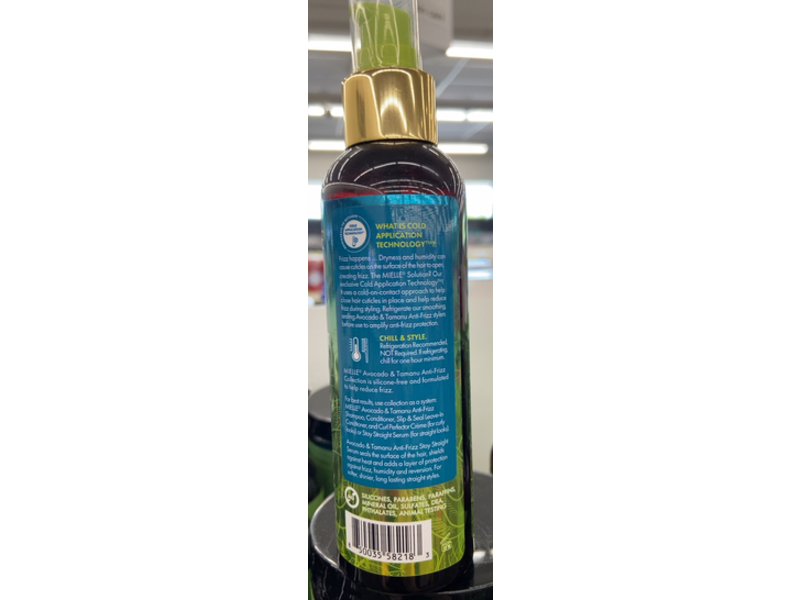 Mielle Anti-Frizz Stay Straight Serum, Avocado & Tamanu, 6 fl oz/177 mL