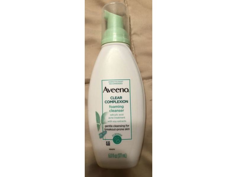 Aveeno Clear Complexion Foaming Cleanser, 6.0 fl oz (177 mL)