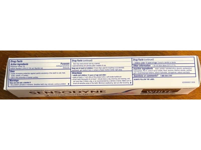 Sensodyne Clinical White Enamel Strengthening Toothpaste, 5.5 oz/156 g