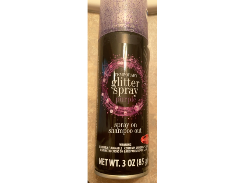 Goodmark Temporary Glitter Spray, Purple, 3 oz/85 g