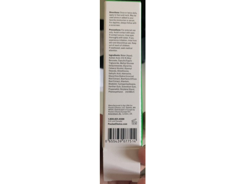 Paula's Choice 10% Azelaic Acid Booster, Licorice + Salicylic Acid, 1 fl oz/30 mL