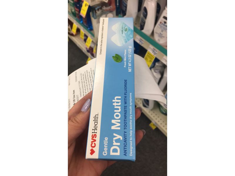 CVS Health Gentle Dry Mouth Anticavity Toothpaste with Fluoride, Fresh ...