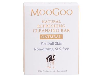 MooGoo Natural Refreshing Cleansing Bar, Oatmeal, 4.6 oz/130 g