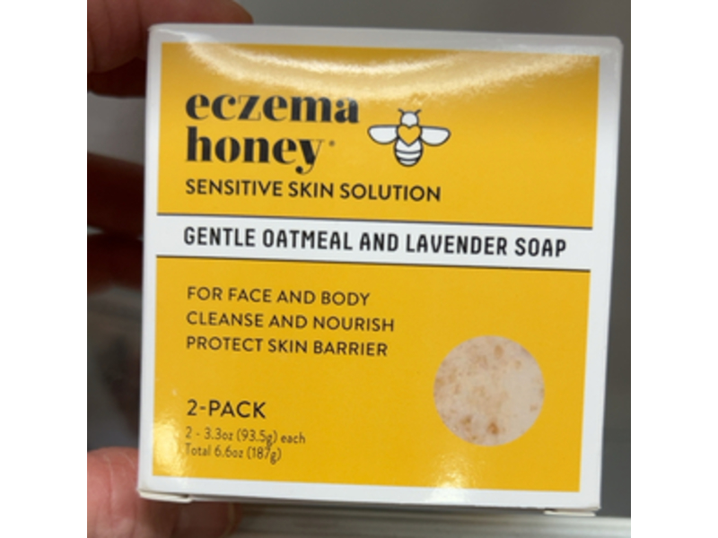 Eczema Honey Sensitive Skin Solution, Gentle Oatmeal & Lavender, Pack Of 2