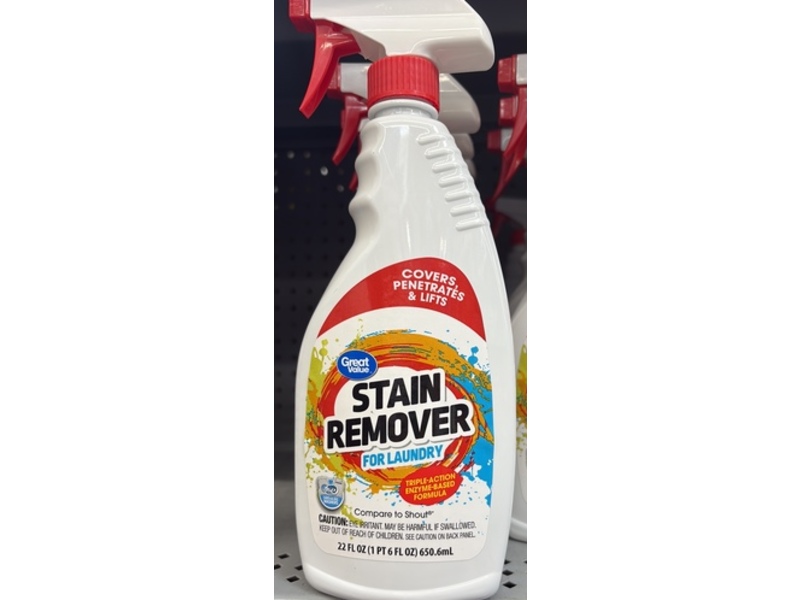 Great Value Laundry Stain Remover, 22 fl oz/650.6 mL