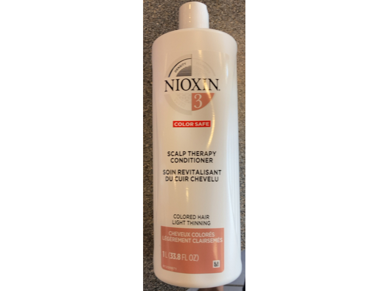 Nioxin Scalp Therapy Conditioner System 3 Colored Hair Light Thinning, 33.8 fl oz/1 L