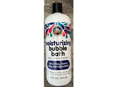 SO COZY Kids Moisturizing Bubble Bath, Apple + Citrus & Glycerin, 20 fl oz/591 mL