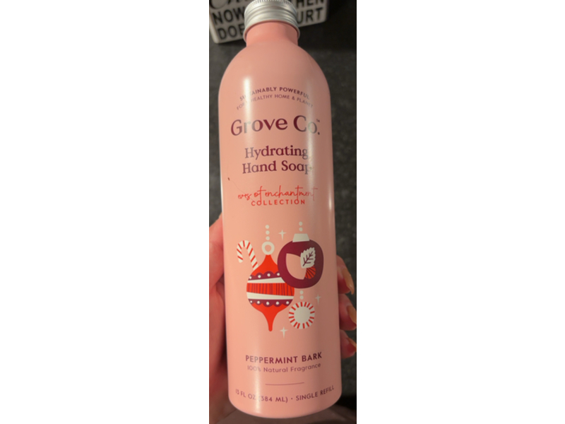 Grove Co. Eves Of Enchantment Hydrating Hand Soap, Peppermint Bark, 13 fl oz/384 mL