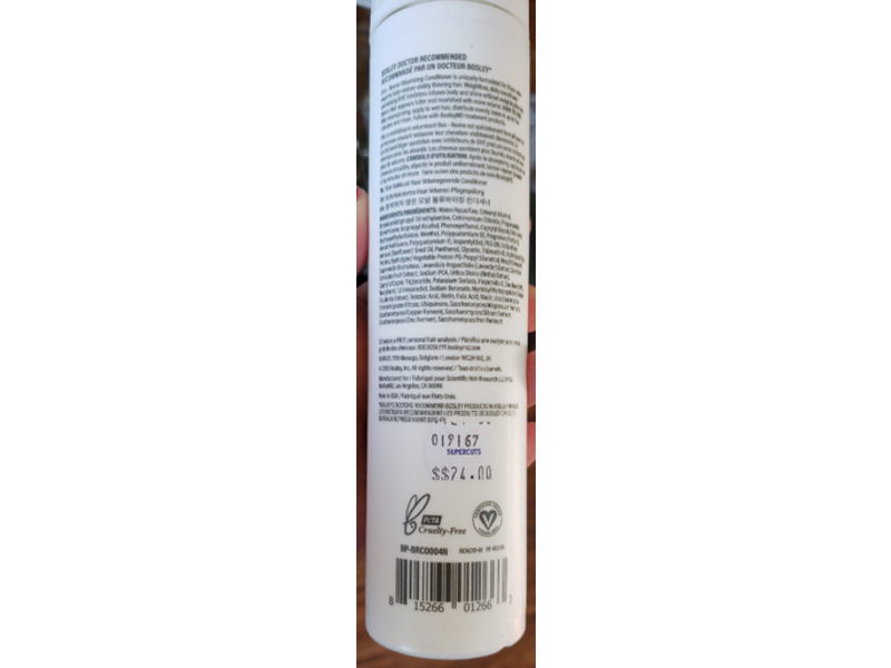 BosleyMD BOS Revive Volumizing Conditioner, 10.1 fl oz/300 mL