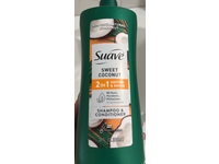 Suave 2-In-1 Shampoo & Conditioner, Sweet Coconut, 28 fl oz/828 mL, Pack Of 4 - thumbnail 2